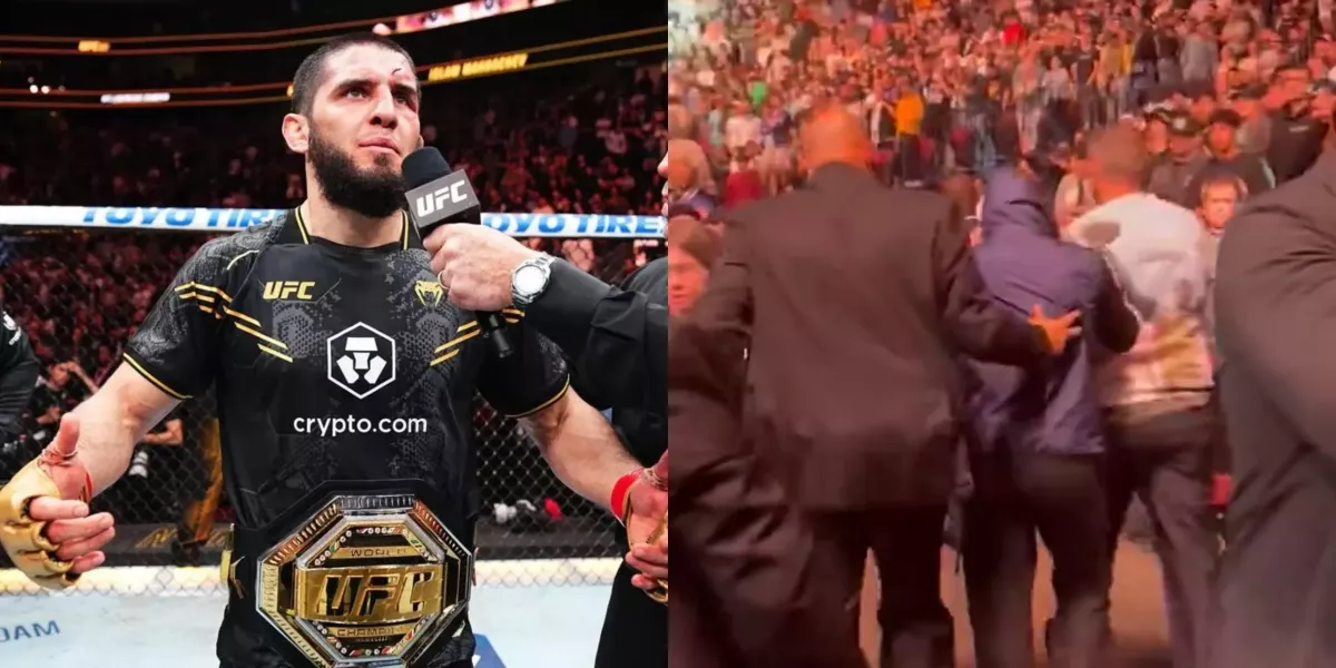 Nemilé! Slavícího Nurmagomedova musela během turnaje UFC 302 vyvést ochranka