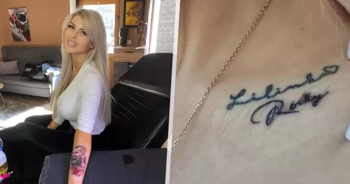 Nové tetování Lely pro Karlose: Můj král!
