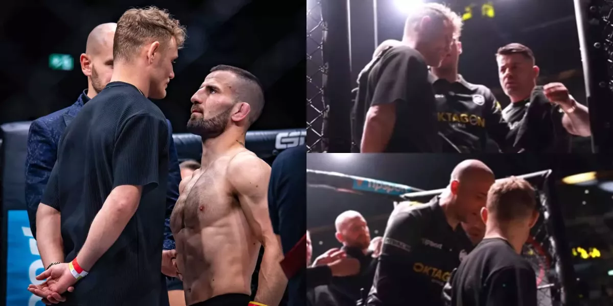 VIDEO: Vyhrocený staredown! Co se stalo mezi šampionem Magardem a manažerem Račiće?