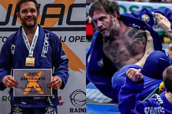 Je to borec! Herec Tom Hardy vyhrál další turnaj v Jiu-Jitsu