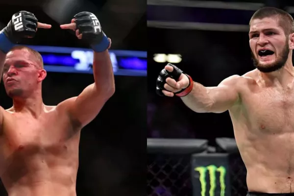 Naštvaný rukojmí Nate Diaz se opřel do Khabiba Nurmagomedova