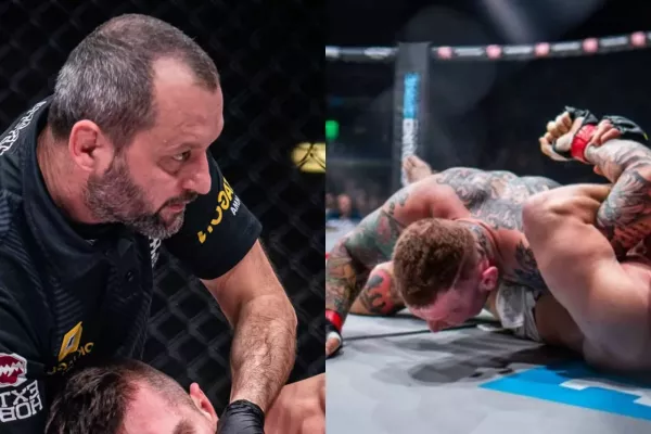 Rozhodčí Touš vysvětluje, proč ukončil zápas Mikulášek vs Meliš
